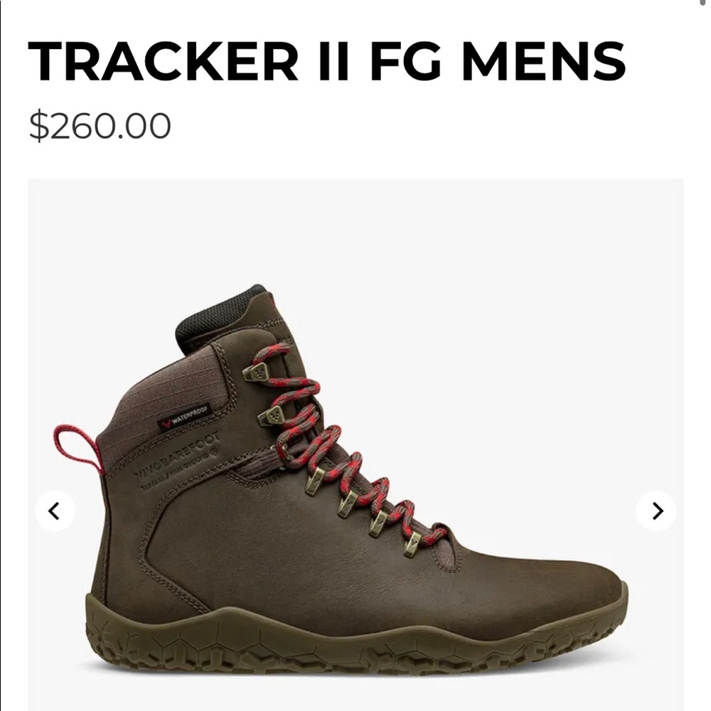 Vivobarefoot MENS sz EU 43
TRACKER II FG MENS boots
